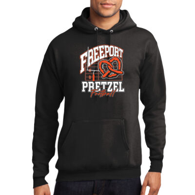 Freeport Pretzels Football 2026 Logo 1 - Core Fleece Pullover Hooded Sweatshirt Thumbnail