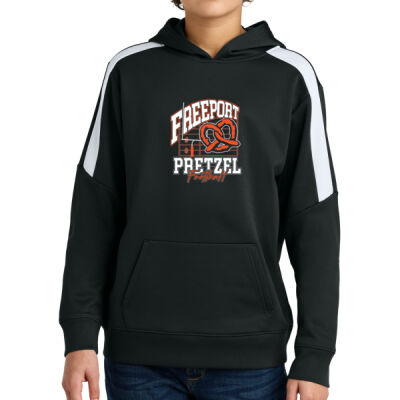 Freeport Pretzels Football 2026 Logo 1 - Youth Sport Wick ® Fleece United Pullover Hoodie Thumbnail