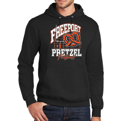 Freeport Pretzels Football 2026 Logo 1 - Tall Core Fleece Pullover Hooded Sweatshirt Thumbnail