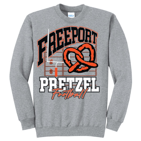 Freeport Pretzels Football 2026 Logo 1 - Core Fleece Crewneck Sweatshirt Thumbnail