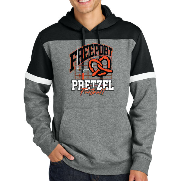 Freeport Pretzels Football 2026 Logo 1 - Drive Fleece Colorblock Hoodie Thumbnail