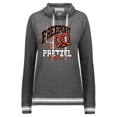 Freeport Pretzels Football 2026 Logo 1 - Women's All-American Fleece Funnel Neck Sweatshirt Thumbnail