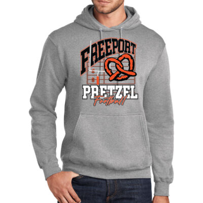 Freeport Pretzels Football 2026 Logo 1 - Tall Core Fleece Pullover Hooded Sweatshirt Thumbnail