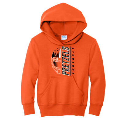 Freeport Pretzels Football 2026 Logo 2 - Youth Core Fleece Pullover Hooded Sweatshirt Thumbnail