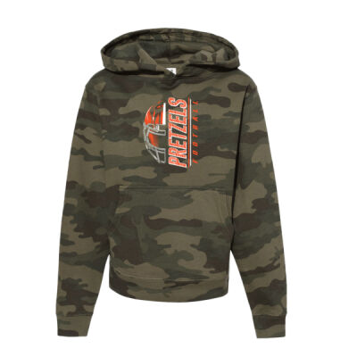 Freeport Pretzels Football 2026 Logo 2 - Youth Midweight Hooded Sweatshirt Thumbnail