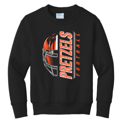 Freeport Pretzels Football 2026 Logo 2 - Youth Core Fleece Crewneck Sweatshirt Thumbnail