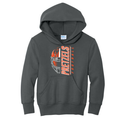 Freeport Pretzels Football 2026 Logo 2 - Youth Core Fleece Pullover Hooded Sweatshirt Thumbnail