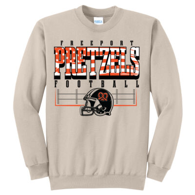 Freeport Pretzels Football 2026 Logo 3 - Core Fleece Crewneck Sweatshirt Thumbnail