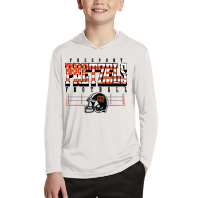 Freeport Pretzels Football 2026 Logo 3 - Youth PosiCharge ® Competitor Hooded Pullover Thumbnail