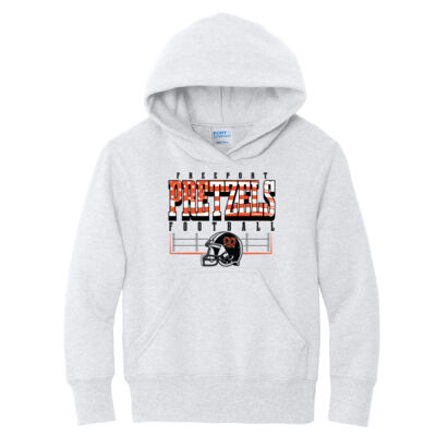 Freeport Pretzels Football 2026 Logo 3 - Youth Core Fleece Pullover Hooded Sweatshirt Thumbnail
