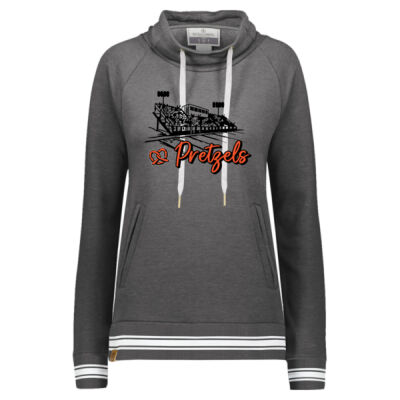 Freeport Pretzels Football 2026 Logo 4 - Women's All-American Fleece Funnel Neck Sweatshirt Thumbnail