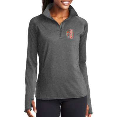 Freeport Pretzels Football 2026 Logo 2 - Women's Sport Wick ® Stretch 1/4 Zip Pullover Thumbnail